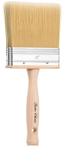 Bates- Deck Stain Brush, 4 Inch, Wooden Handle, Stain Brushes for Wood, Deck Brush, Large Paint Brushes
