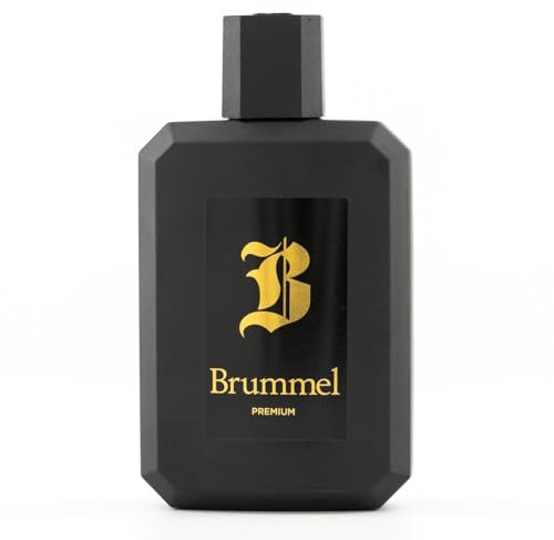 BRUMMEL - Premium 125 ml, Eau de Toilette Masculina, Agua de Colonia Hombre, Perfume Elegante y Sofisticado, Aroma Amaderado, Fragancia Fresca de Larga Duración