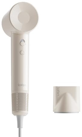 Laifen SE Lite Haartrockner, negativer Ionen-Haarföhn mit 100000 U/min bürstenloser Motor für schnelles Trocknen, leiser Hochgeschwindigkeits-Haartrockner, für zuhause und auf Reisen(Milchtee)