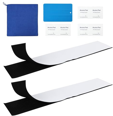 2 Pares Soportes para Matrículas Sin Marco, Portamatriculas Coche Invisible, Autoadhesivos de Nylon Resistente, Instalación Sin Taladro, Impermeables, Compatibles con Todo Tipo de Coches y SUV 50x10cm