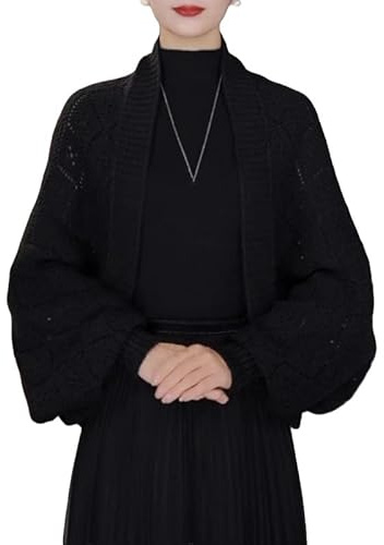 Sciarpa Avvolgente A Scialle In Maglia Aperta Sul Davanti Da Donna con Maniche Caldo Poncho In Maglia Mantello Cardigan Invernale Autunnale Sciarpa Multifunzionale Cappotto Da Sera per Matrimoni E F