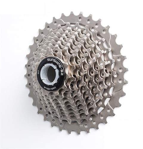 DHJKFU Cykelkassett 10-växlad kassettväxel HG 11-25T/28T/30T/32T/34T Cykelhjul för landsvägscykel (10S 11–34T)