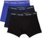 Calvin Klein Herren - 3er-Pack mittlere Taille Hüft-Shorts - Cotton Stretch, Mehrfarbig (Black/Blueshadow/Cobaltwater Dtm Wb 4Ku), M