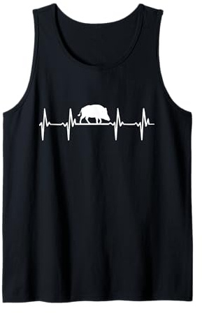 T-shirt Chasse Pour Homme Sanglier Cadeau Chasse Hommes Débardeur