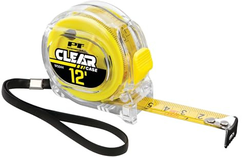 Performance Tool W5044 Cinta métrica transparente de 12 x 5/8 pulgadas