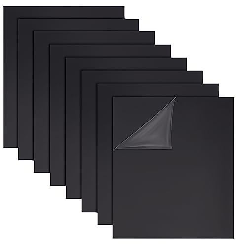 OLYCRAFT 8 ark svart ABS-plastark 200 x 250 x 0,5 mm ABS-plastplattor hårt plastark för arkitektoniska modeller sandbord byggnadsmodell materialtillbehör