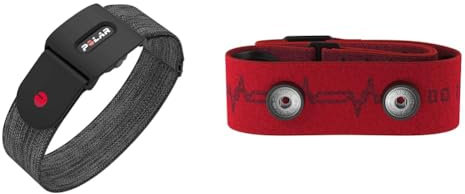 Polar Verity Sense - Bracelet with Optical Pulse Sensor - ANT+ Dual Bluetooth - Pulse Sensor & Pro Chest Strap - Heart Rate Monitor Belt