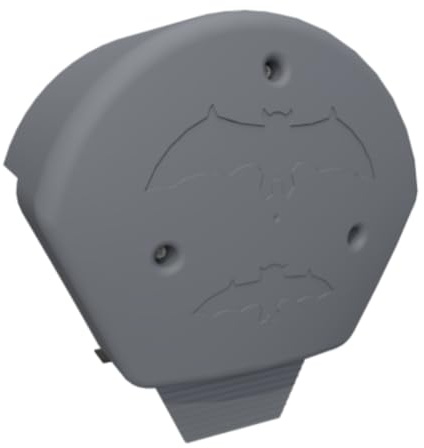 Manthorpe Slate Grey Bat Ridge Roost Box Home Half Round End Cap with Screws Dry Fix