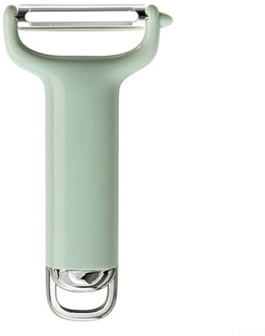 Schlankes Edelstahl-Design, effektives Gemüse- und Obstschälwerkzeug, perfekt für den täglichen Kochbedarf (grün)