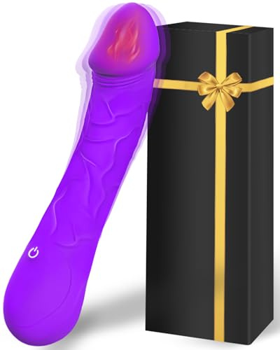 Vibratoreper Donna Professionale Grande Vibratore Riscaldato Fino a 42° Sexytoysys Donna Coppia Vibratoreper Donna Punto G Squirting 9 Modalità Sex Toys Vibratoriper Donne Dildo Realistico (viola)