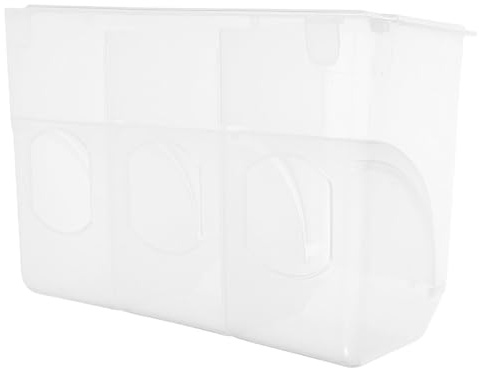 Quail Cage Feeder Anti Spill Feed Box Plastic for Sparrow Quail | Easy Installation, Reduces Neck Hip Shoulder Joint Strain, Design for Bird Cage Use