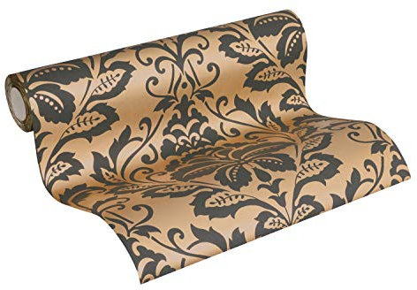 Papier Peints Baroque Attractive intissé 10.05 m x 0.53 m Or Gris Fabriqué en Allemagne A.S. Création 369104 36910-4