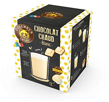 Capsule Dolce Gusto® Compatible Columbus chocolat blanc chaud (x12)