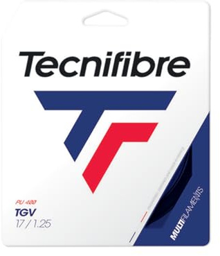 Tecnifibre Tgv 12m Saitenset-Schwarz Corde de Tennis Mixte-Adulte, Noir, 1.25