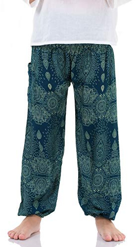 PRINCESS OF ASIA Kinder Mandala Haremshose Aladinhose – handgefertigt in Thailand nach Original Schnittmuster, für Jungen & Mädchen