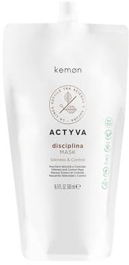 Kemon - Actyva Disciplinmask, näringsrik och disciplinerande mask för krusigt hår, med hyaluronsyra och mandelolja - 500 ml