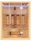 SwedHeat Infrarotkabine Lofoten - 150x120x190cm - Infrarotlampe mit LED-Farblicht, inkl.Vollspektrumstrahler - Ganzglastür, Fronteinstieg, InfrarotSauna für 3 Personen, Hemlock Holz, Infrarot kabine