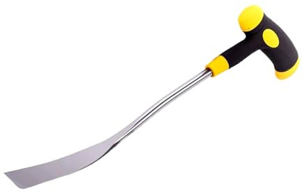 Attrezzo Estirpatore Erbacce, Attrezzo Per Rimozione Erbaccia Con Manico Resistente, Estirpatore Radici con Paletta da Giardino Robusto Rastrello Diserbante per Prato Cortile e Giardino