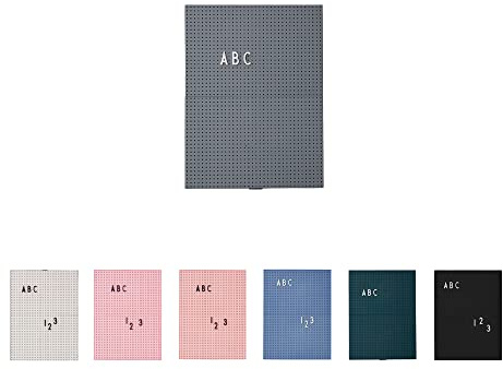 Design Letters Letterboard A4 Dunkel Grau | Stecktafel 29x21 cm | Memoboard | Filz-Buchstabentafel zur Dekoration | Message Board für zimmer deko, büro deko, Wanddeko| Stecktafel Buchstaben, Memotafel