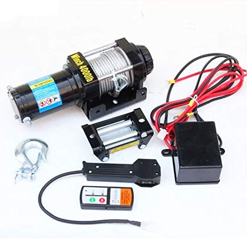 Treuil 3500lb, treuil électrique 12V, 4X4 / UTV/ATV Winch (Color : A)
