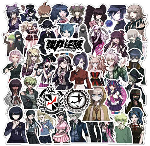 Danganronpa-klistermärken, pack med 100 st., vinylklistermärken för vattenflaskor, laptop, skateboard, anteckningsböcker, gåvor för vuxna, barn och tonåringar