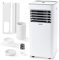 Mylek Air Conditioning Unit, Powerful Portable Air Conditioner 9000BTU AC Unit, Dehumidifier, Ventilation, Cooling Fan with Digital Display, 2 Fan Speeds, Timer & Window Venting Kit [Energy Class A]