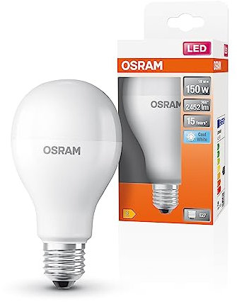 OSRAM LED Star Classic A150 LED Lampe für E27 Sockel, Birnenform, matte Optik, 2452 Lumen, kaltweiß (4000K), Ersatz für herkömmliche 150W Glühbirnen, nicht dimmbar, 1er-Pack