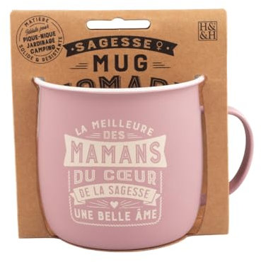 MUG NOMADE - Tasse à thé et café personnalisé Maman - Idée Cadeau pour Femme - Cadeau Fête des Mères