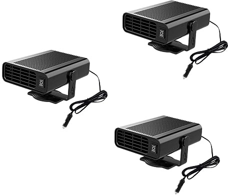 ULTECHNOVO 3pièces Réchauffeur De Voiture Dégivrant Pratique Pour Vitre Chauffage Compact Pour Désembuer Les Pare-brises Hiver