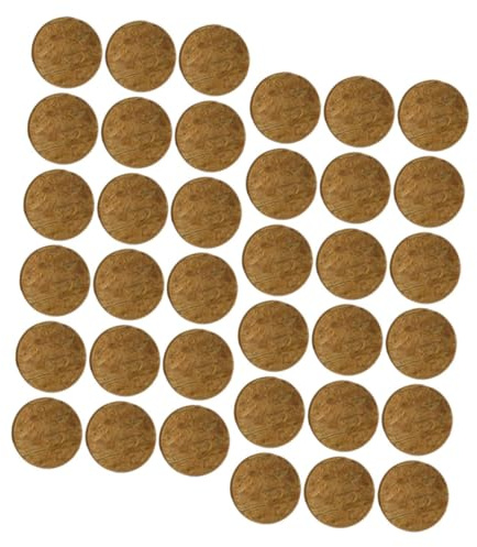 WATIIFUFU Natural Coconut Shell Discs Aquarium Décor, 25mm Driftwood Chips for Fish Tank Landscaping, Lightweight Coconut Aquarium Decorations for Freshwater and Saltwater Tanks