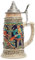 Amoy-Art Beer Stein Mug German Hunting Drinking Stanley Viking Tankard with Petwer Lid for Birthday Gifts Men Father Husband 0.6 Liter