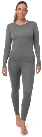 DANISH ENDURANCE Conjunto Térmico de Lana Merina para Mujer Gris XL