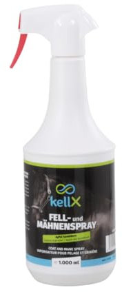 kellX Fell- und Mähnenspray mit Apfel-Sanddorn-Duft (1000 ml)
