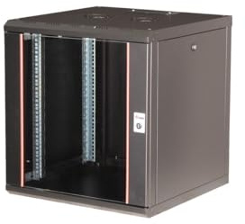 Equip serverskåp 19 tum 12U 600 x 600 mm glasdörr svart