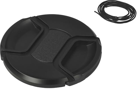 vhbw Bouchon d'objectif 77 mm Compatible avec Sony AF 4.5-5,6 11-18 mm (D), 70-400 mm 4-5.6 G SSM II Appareil Photo - Plastique Noir, poignée Interne