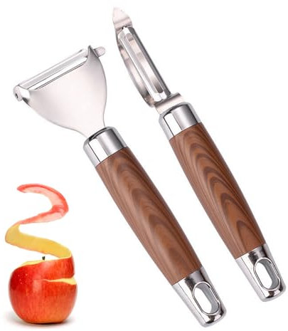 Confezione Da 2 Pelapatate, Coltelli Per Sbucciare Frutta E Verdura, Spelucchini In Acciaio Inox, Pelapatate Multifunzione, Pelapatate Da Cucina