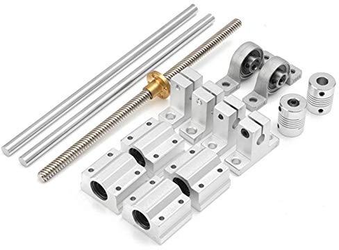 Remingtape 15 stycken 200 mm optisk styrlager hölje aluminium skenor våg tråd stift stång glider bussning vågkoppling CNC-delar