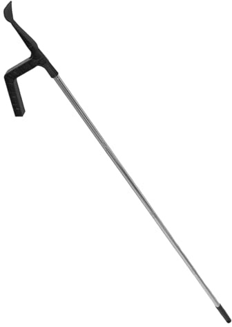 ifundom Outil de Nettoyage de Gouttières à Long Manche Réglable 1,6 M avec Pelle Détachable Diamètre 22 Mm pour Enlever Feuilles et Débris, Nettoyeur Polyvalent pour Entretien de Toiture,