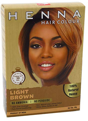 Jimy Henna Hair Color Light Brown, 1.0 Count
