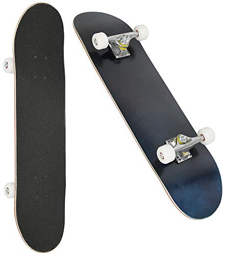 sarah Planche à roulettes, Skateboard pour Les Jeunes, Adultes, Débutant et Professionnels, Complète Skateboard (Noir Uniquement)