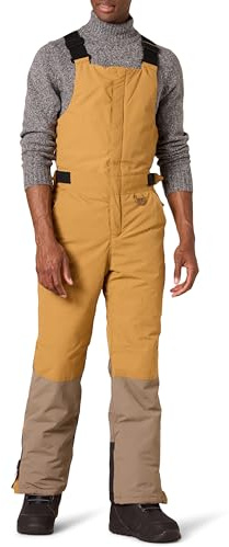 Amazon Essentials Mono de Nieve Aislante y Resistente a la Lluvia y Nieve Hombre, Dorado Marrón Claro Bloque de Color, XL