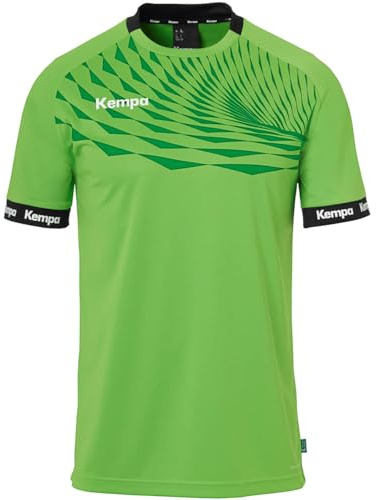 Kempa Wave 26 Shirt Tee Shirt t-Shirt de Sport à Manches Courtes Vetement Fonctionnel Handball Gym Jogging Running Maillot Homme , Vert Espoir/Lagon, S