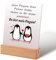 Gulfmew Pinguin Geschenk für Jahrestag Hochzeitstag Lustiges Tischschild mit Spruch Partner Geschenk für Valentinstag Weihnachten Geburtstag Liebesgeschenk für Sie Ihn Ehefrau Ehemann Freundin Freund