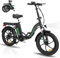 ELEKGO E Bike Klapprad, 20*3.0 Fettreifen Elektrofahrrad, 250W Motor, 36V 12Ah Akku, 7-Gang Zusammenklappbare, Maximale Laufleistung 35–90 km