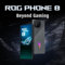 ASUS ROG Phone 8, EU Official, Rebel Grey, 12GB RAM 256GB Speicher, Snapdragon 8 Gen 3, 6,78 AMOLED 165Hz, 50MP Gimbal Kamera