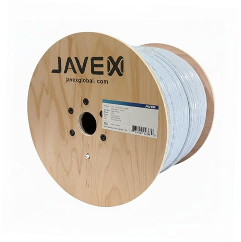 JAVEX Cat6 UTP Outdoor, 550Mhz, 23AWG, CCA Ethernet Bulk Cable, Easy-Pull Box, 305m, White