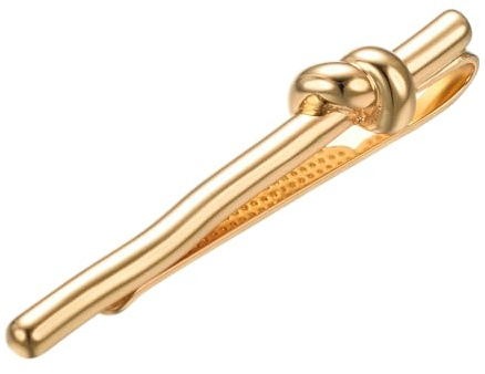 Asienice Épingle à cravate pour homme - Or - Nœud personnalisé - Cadeau de mariage, no, Cuivre, Pas de gemme