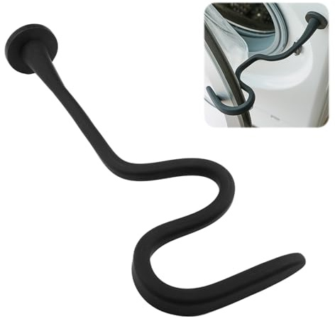 Soporte para Puerta de Lavadora de Carga Frontal, 43mm Accesorio Universal Flexible para Puerta de Lavadora, Lavadora Puerta Soporte, Soporte Magnético para Puerta de Lavadora, Se Adapta a la (Negro)