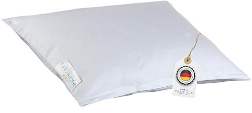 PROCAVE Feinflanell - Schutzbezug für Kissen in der Größe 80 x 80 cm Kissenbezug aus 100% Baumwolle mit Reißverschluss - Made in Germany - schützt Das Kissen vor Verunreinigung