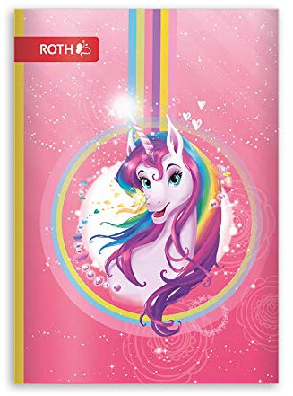 ROTH Muttiheft Einhornportrait A6 64 Seite liniert - Oktavheft für die Grundschule